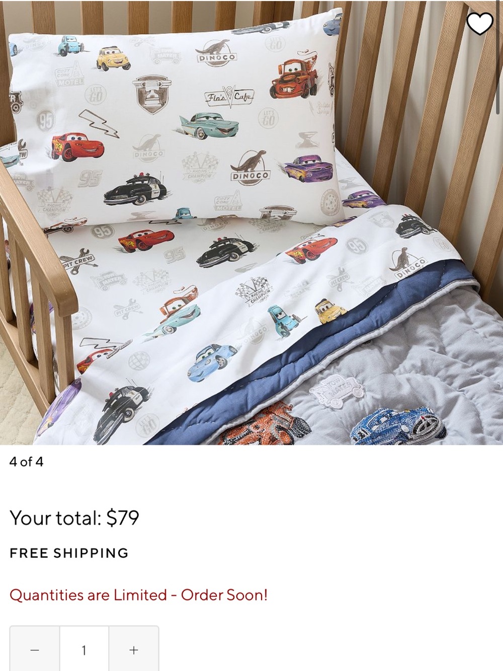 Disney Cars Toddler Bedding Set